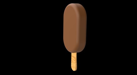 Summer ice cream 3D Rendering