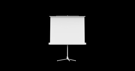 Projector Screen Background 3D Rendering