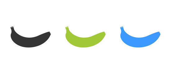Banana sign icon - Flat vector