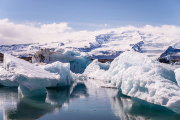 Fototapeta na wymiar glacier in iceland