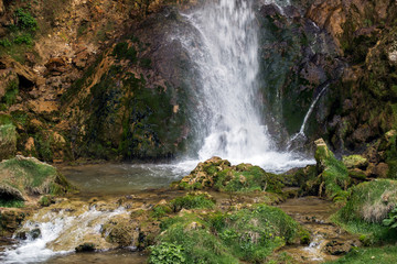 waterfall in the mountain - 269772876