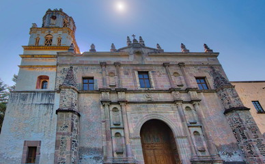 Parish of San Juan Bautista on Hidalgo square in Coyoacan
