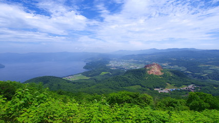 昭和新山と洞爺湖１