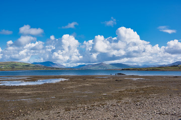Shallow water around Portmagee at county Kerry, Ireland