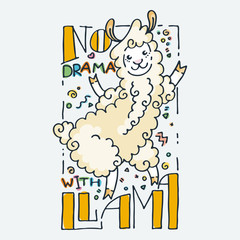 Cute cartoon animal. Vector clip art illustration for children design, cards, prints, coloring books