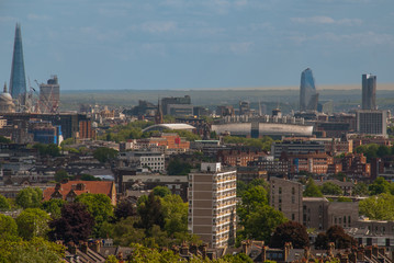 Fototapeta premium City View Urban Downtown Business District Concept.