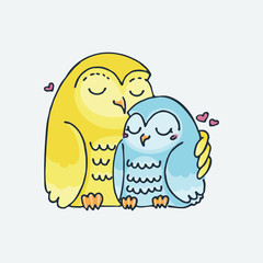 Cute cartoon animals. Vector clip art illustration for children design, cards, prints, coloring books