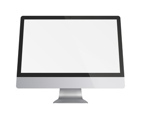 Computer monitor display.