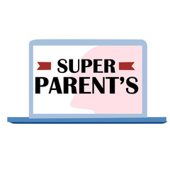 Happy Parents Day Greeting Card Vintage Vector Template Design Background Illustration