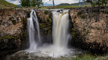 Fototapeta na wymiar Orkhon Waterfall