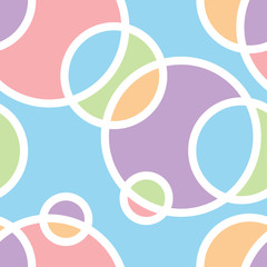 abstract circle ring colorful. seamless patterns vector 