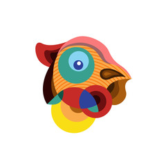 Vector Illustration Colorful Birds and Chicken in Flat Colors. Illustration can Use for Logo, pattern, background, print, fabric, website, landing page and decoration.