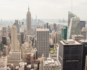 Fototapeta na wymiar Lower Manhattan from Top of the Rock