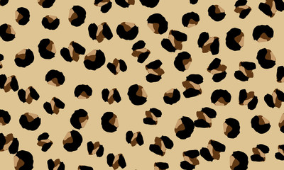 Leopard print design. Animal skin pattern.