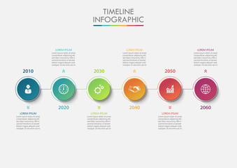 Business data visualization. timeline infographic icons designed for abstract background template milestone element modern diagram process technology digital marketing data presentation chart Vector