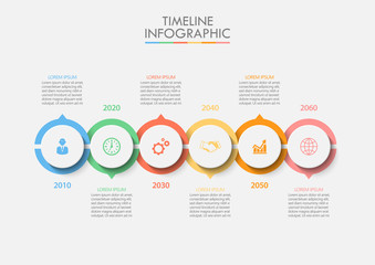 Business data visualization. timeline infographic icons designed for abstract background template milestone element modern diagram process technology digital marketing data presentation chart Vector