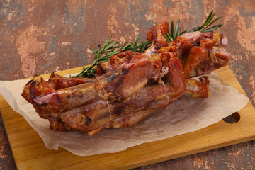 Smoked pork ribs