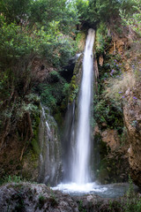 Cute waterfall in Alpujarra of Almeria