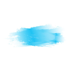 blue blur. watercolor brush stroke. color splash. abstract blot. vector background