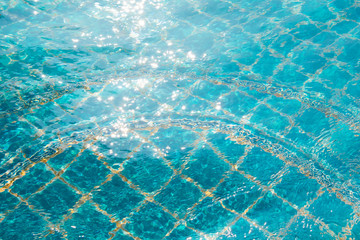 blue swimming pool,background of water in swimming pool.
