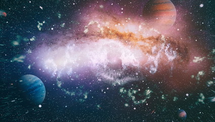 Starfield stardust and nebula space. Galaxy creative background. Elements of this image furnished...