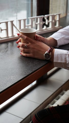 woman reading a book in library