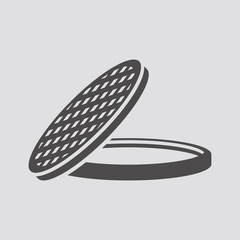 Sewerage icon.Vector illustration.