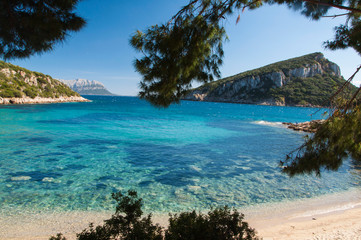 italy sardinia cala moresca bay in aranci gulf