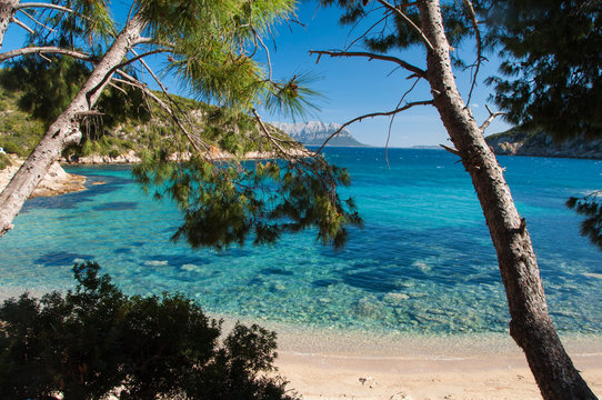 italy sardinia cala moresca bay in aranci gulf