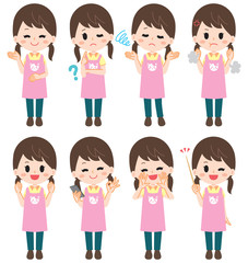 Nursery teacher illustration