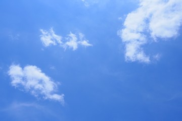 blue sky with white clouds