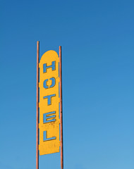 Old hotel sign in Serbia 