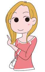 おしゃれな若い女性