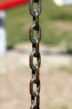 Old rusty chain