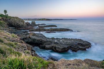 Fototapeta na wymiar Blick über die Küste von Kiama NSW Australien