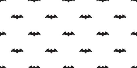 Fototapeta na wymiar bat seamless pattern Halloween vector scarf isolated Dracula ghost illustration tile background wallpaper