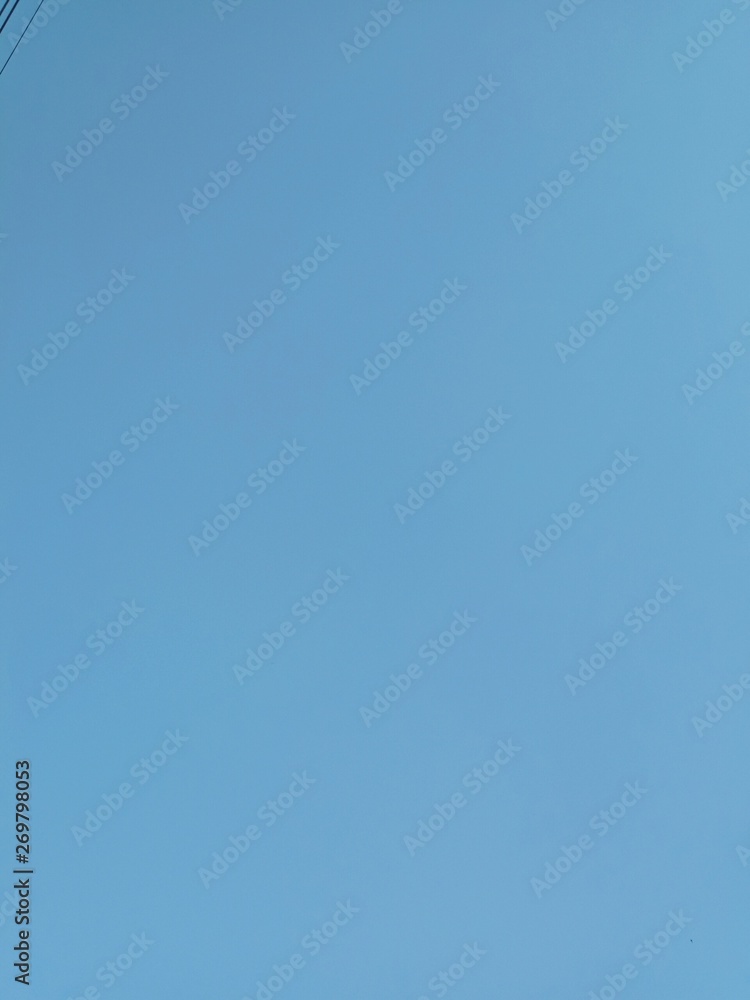 Canvas Prints clear blue sky background and empty space for your design, no cloud.