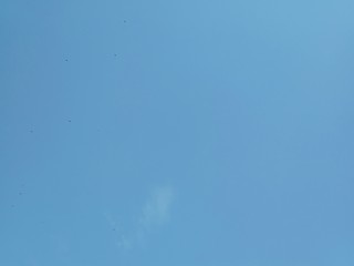 Clear blue sky background and empty space for your design, no cloud. 