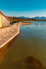 Beautiful view at the famous Chiemsee-Bavaria-Germany