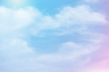 Cloud background with a pastel colour