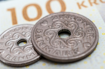 Danish kroner, currency from denmark in europe 