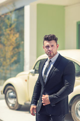 Handsome Man in Black