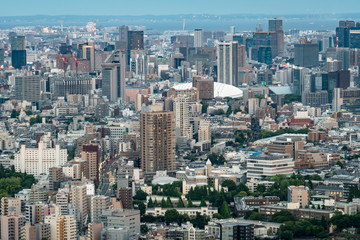 Fototapeta na wymiar 東京の都市風景　池袋から見るビル群３