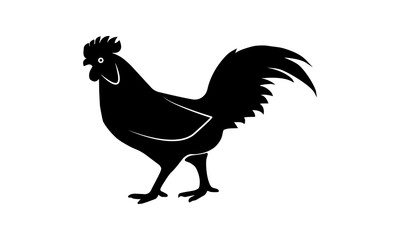 Cock icon for farm related illustrations