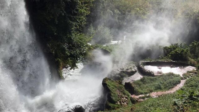 Waterfall in the mountains, Edessa Greece