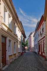 Fototapeta na wymiar In den Straßen der Altstadt von Bad Dürkheim in Rheinland-Pfalz, Deutschland 