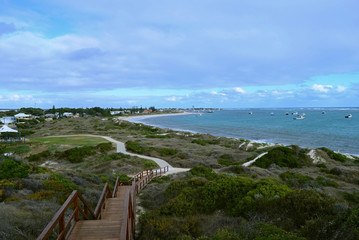 Obraz premium Lancelin Town And Beach, Perth, Western Australia, WA, Indian Ocean, Australia