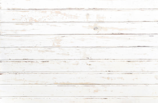 Rustic White Wood Panel Background