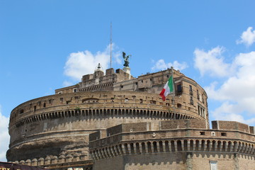 Fototapeta na wymiar castel santangelo in rome italy