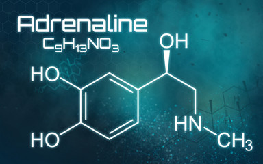 Chemical formula of Adrenaline